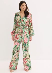 bonprix Jumpsuit mit tiefem Ausschnitt, rosa, Gr.40, Stylischer Jumpsuit mit toller Passform