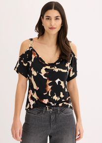 bonprix Cold-Shoulder-Shirt, braun, Gr.48/50 (XL), Stylisches Top mit toller Passform