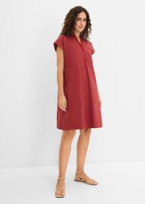 bonprix Minikleid, rot, Gr.48, Minikleid mit Spitzendetail, 72% Baumwolle