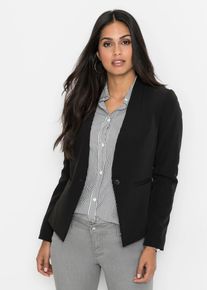 bonprix Blazer, schwarz, Gr.34, Modischer Blazer mit Paspeltaschen