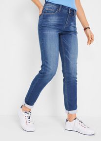 bonprix Thermojeans mit weicher Innenseite Boyfriend, blau, Gr.52, Moderne Jeans mit Thermo Innenseite, 76% Baumwolle
