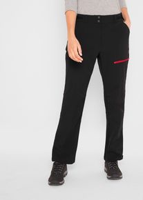 bonprix Stretch-Softshell-Hose mit Taschen wasserabweisend, schwarz, Gr.38, Wasserabweisende Funktionshose mit Taschen aus Stretch-Material, aus BIONIC-FINISH&reg; ECO,Softshell