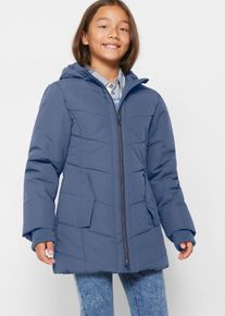 bonprix Winterparka mit Kapuze wasserabweisend, blau, Gr.140/146, W&auml;rmender Winterparka f&uuml;r M&auml;dchen, mit wasserabweisender Funktion.