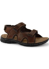 LANDS' END Trekking-Sandalen, Herren,  Beige, Leder, by Lands' End