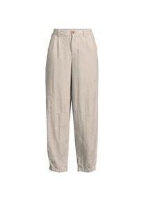 LANDS' END Premium Reinleinen-Barrelhose mit Bundfalten, Damen,  Wei&szlig;, Leinen, by Lands' End