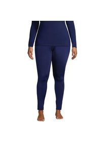 LANDS' END Lange Unterhose THERMASKIN, Damen,  Blau, Polyester-Mischung, by Lands' End