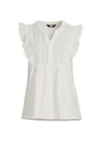 LANDS' END Lochstickerei-Top, Damen,  Wei&szlig;, Baumwolle, by Lands' End