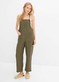 bonprix Jumpsuit aus softer Viskose, gr&uuml;n, Gr.36, L&auml;ssiger Jumpsuit, aus Viskose