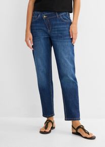bonprix Mom-Jeans High Waist, blau, Gr.54, Mom-Jeans High Waist, 79% Baumwolle (organic)