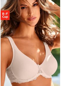 Lascana sheego Gro&szlig;e Gr&ouml;&szlig;en T-Shirt-BH, puder, Gr&ouml;&szlig;e 90C - Damen