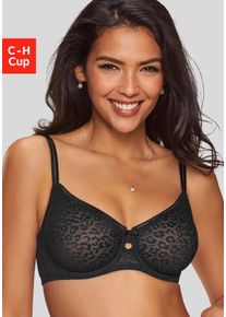 sheego Gro&szlig;e Gr&ouml;&szlig;en Minimizer-BH, schwarz, Gr&ouml;&szlig;e 95C - Damen