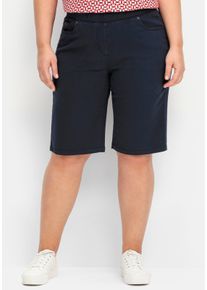 sheego Gro&szlig;e Gr&ouml;&szlig;en Bermudas aus Twill, nachtblau, Gr&ouml;&szlig;e 56 - Damen