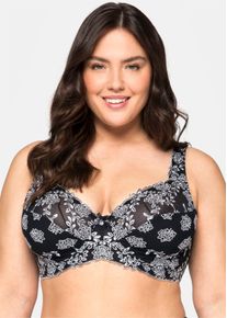 sheego Gro&szlig;e Gr&ouml;&szlig;en B&uuml;gel-BH, schwarz, Gr&ouml;&szlig;e 110C - Damen