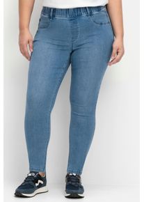 sheego Gro&szlig;e Gr&ouml;&szlig;en Jeggings in Power-Stretch-Qualit&auml;t, blue denim, Gr&ouml;&szlig;e 96 - Damen