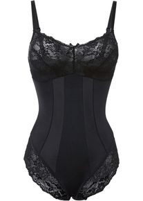 bonprix Shape Body mit mittlerer Formkraft, schwarz, Gr.38, Geschm&uuml;ckter Shape Body mit mittlerer Formkraft