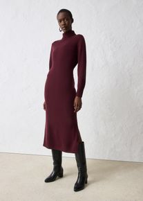 bonprix Strickkleid aus Merinowolle, rot, Gr.44/46 (L), tailliertes Rollkragenkleid aus reiner Merinowolle in Premium Qualit&auml;t, aus Merino