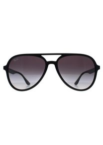 Ray-Ban RB4376 601/8G poliert schwarz grau Verlauf Sonnenbrille