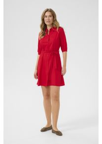Cream Kleid Feminine red