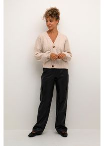 Strickjacke Gerade geschnitten Cream