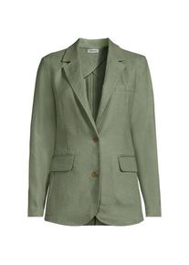 LANDS' END Premium Reinleinen-Blazer, Damen,  Gr&uuml;n, Leinen, by Lands' End