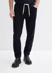 bonprix Regular Fit Stretch-Schlupfhose Straight, schwarz, Gr.52, moderne Jogg-Pants mit elastischem Bund in angenehmer Stretch-Qualit&auml;t, 98% Baumwolle