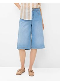 Brax Damen Bermuda Style MAINE B USED BLEACHED BLUE, denim hellblau, Gr. 34