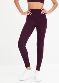 bonprix Komfort Sport-Leggings mit Handytasche schnelltrocknend, lila, Gr.36/38 (S), Sport-Leggings mit hohem Bund und praktischer Handytasche, Quick Dry