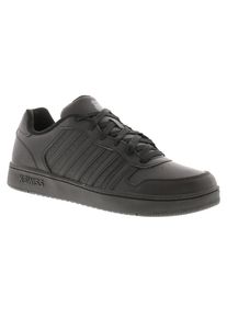 K-Swiss Herren Schuhe Court Palisades Leder Schn&uuml;rschuh schwarz