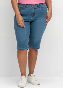 sheego Gro&szlig;e Gr&ouml;&szlig;en Jeansbermudas in Curvy-Schnitt PIA, blue denim, Gr&ouml;&szlig;e 44 - Damen