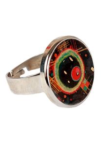 DeMarie Ring Edelstahl mit Silber-/Goldeinlage