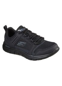 Skechers Track Knockhill Schwarze Ledersneaker F&uuml;r Herren