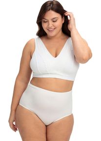 sheego Gro&szlig;e Gr&ouml;&szlig;en BH ohne B&uuml;gel in Bustier-Form, wei&szlig;, Gr&ouml;&szlig;e 115C - Damen