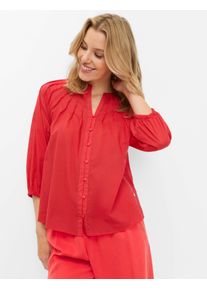 Brax Damen Bluse Style VALESCA hibiscus, Rot, Gr. 32