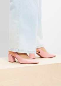 bonprix Slingpumps mit Blockabsatz, rosa, Gr.39, Modischer Sling Pumps mit sch&ouml;nem Blockabsatz