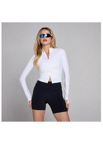 MP Damen TeMPo Crop-Jacke &ndash; Wei&szlig; - XS