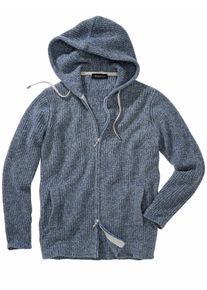 Mey & Edlich Mey & Edlich Herren Italienischer Kapuzencardigan Blau 80 % Wolle, 20 % Polyamid