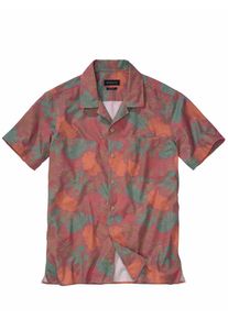 Mey & Edlich Mey & Edlich Herren Blattwerk-Hemd Rot 100 % Baumwolle