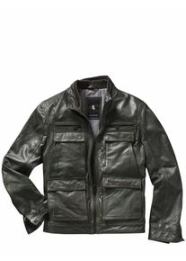Mey & Edlich Mey & Edlich Herren Vollkommene Lederjacke Gr&uuml;n Obermaterial: Lammleder