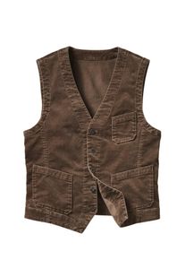 Mey & Edlich Mey & Edlich Herren Lohnt&uuml;ten-Weste Beige 98 % Baumwolle, 2 % Elasthan