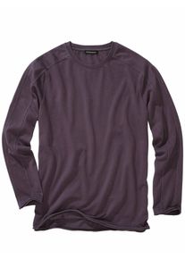 Mey & Edlich Mey & Edlich Herren Getopptes Longsleeve Lila 100 % Baumwolle