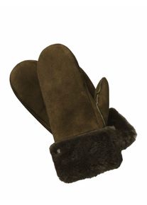 Pearlwood Herren Hand-im-Gl&uuml;ck-F&auml;ustling Gr&uuml;n Schaffell