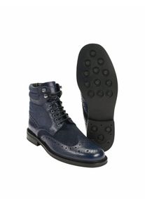 Mey & Edlich Mey & Edlich Herren Jeans-Brogue-Boot Blau 100 % Rindleder