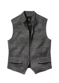Mey & Edlich Mey & Edlich Herren Zipper-Weste Grau 94 % Wolle, 6 % Polyamid