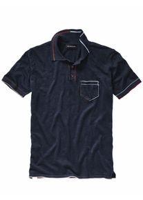 Mey & Edlich Mey & Edlich Herren Feinsinniges Polo Blau 55 % Leinen, 42 % Baumwolle (bio), 3 % Polyester