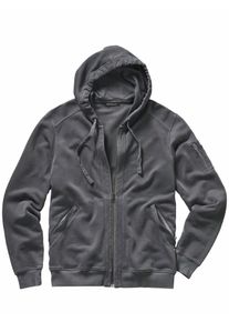Mey & Edlich Mey & Edlich Herren Selbstl&auml;ufer-Sweatjacke Grau 100 % Baumwolle (bio)