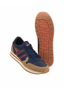 Gola Herren Sneaker Daytona Chute Braun 80 % Nylon (recycelte Fallschirmseide), 20 % Rindveloursleder