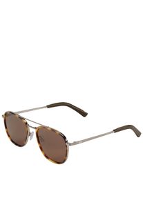 Mey & Edlich Mey & Edlich Herren Flieger-Sonnenbrille Braun Metallrahmen, kratzfestes Glas