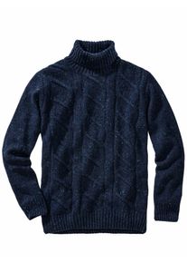 Mey & Edlich Mey & Edlich Herren Fischerseil-Pullover Blau 60 % Wolle, 20 % Viskose, 20 % Polyamid