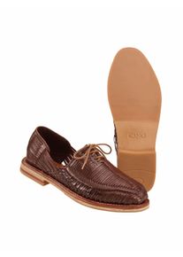 CANO Herren Huarache Benito Braun Obermaterial und Decksohle: Rindleder