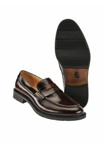 Mey & Edlich Mey & Edlich Herren Klassischer Penny-Loafer Braun Kalbleder